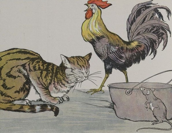 THE CAT, THE COCK, AND THE YOUNG MOUSE
