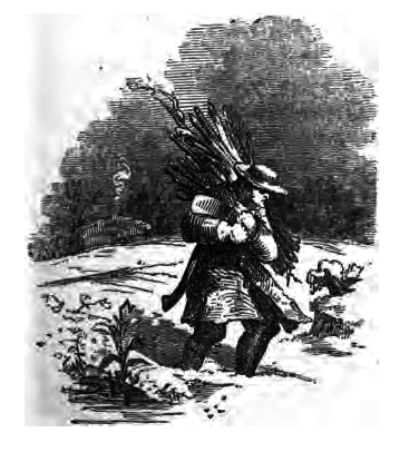 Man Carrying Firewood.