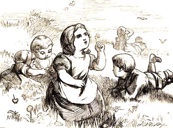 THE CHILDREN AND THE DANDELIONS.