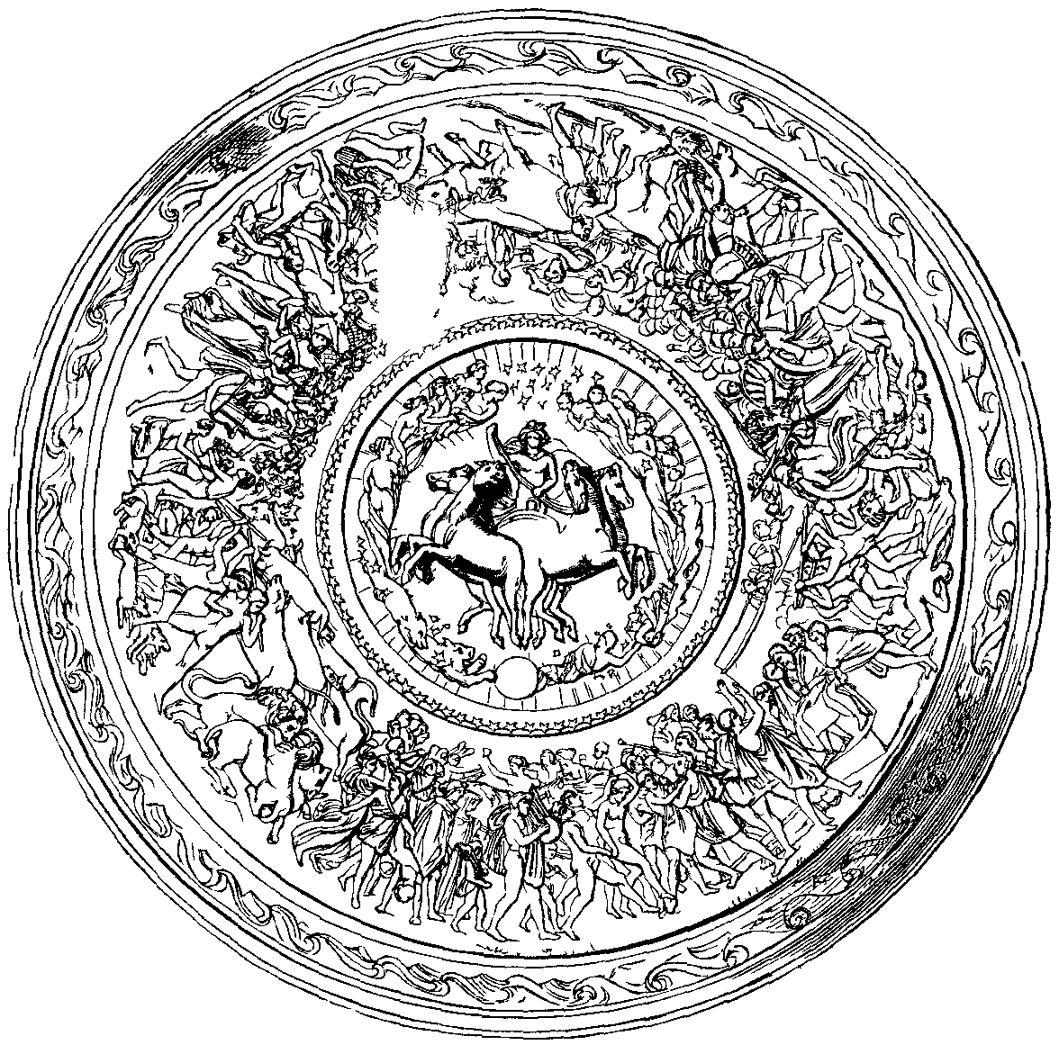 Illustration: THE SHIELD OF ACHILLES.