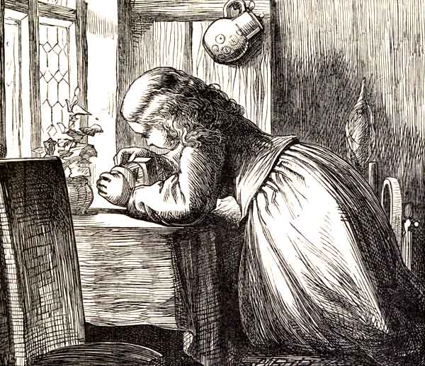 THE GAOLER'S GRANDDAUGHTER TAKES PITY ON THE LITTLE
MOUSE.